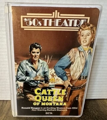 Cattle Queen of Montana W/Ronald Reagan 1954 Rare HTF Vintage Beta Not VHS - Image 1 of 4