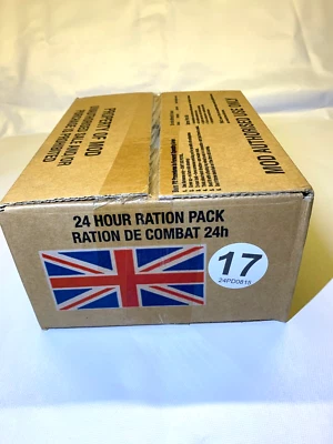 Einmannpackung MRE der Britischen Armee EPA Militärration 24H Ration Pack