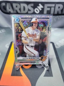 Heston Kjerstad 2021 Bowman Chrome Prospects Mojo Refractor #BCP-138 Orioles RC - Picture 1 of 2