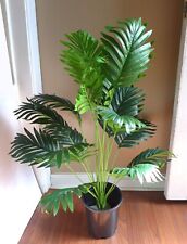 Palmera artificial de 8.5 pies, palmera tropical triple de 102 pulgadas,  planta falsa para exteriores e interiores en maceta, plantas de palma  grande