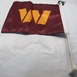 NWT NFL Washington Commanders 2-Sided Star Logo MAR Car Window Flag by Fanmats - Picture 1 of 2