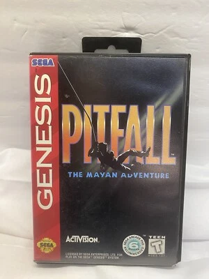 Pitfall The Mayan Adventure Sega Genesis 1994 Complete in Box CIB Tested Working - Image 1 of 4