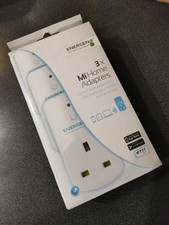 3x Smart Socket Adapters Plugs Energenie Mi Home 3 Pack (White) - MIHO002