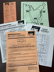 RARE Kiwi International Airlines Flight Schedule July 1993 informational papers - Picture 1 of 4