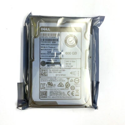 Dell 600GB HUC156060CSS200 05PNGD 12Gb 15K High-speed Server SAS 2.5" Hard Drive - Image 1 of 4