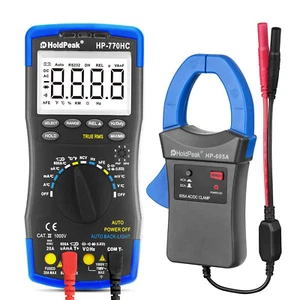 Digital Multimeter NCV 6000C TRMS Voltmeter Ohm AC DC Current 600A Clamp Meter - Picture 1 of 13