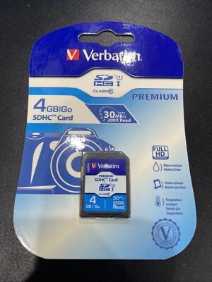 Verbatim 4GB SDHC Card - OEM - 96171 - Image 1 of 2
