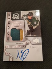 2006-07 UPPER DECK UD THE CUP NIKLAS GROSSMAN #124 #ed 185/249 ROOKIE AUTO PATCH