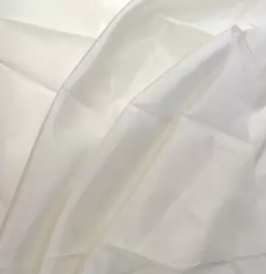 Satin Fabric Cream White 4 1/2 Yards x 46 Inches - Picture 1 of 5