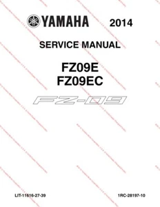 Yamaha FZ-09 E/EC Service Manual | 2014 | MAILED CD OR USB - Bild 1 von 11