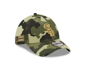 Chicago White Sox New Era Armed Forces Day 39THIRTY Flex Hat Camo Size S / M - Picture 1 of 8