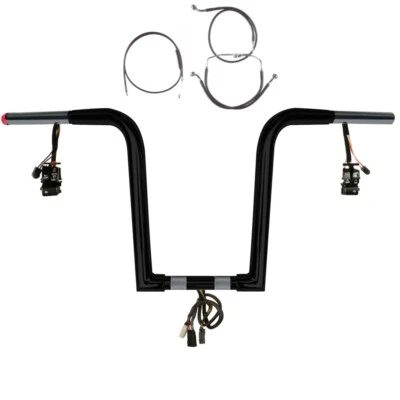 1 1 1/4 «BBlack 12» предварительно проводной Outlawz набор 2008-2013 Harley Road King CruiseNoABS - Изображение 1 из 2