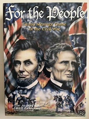 For the People - Gran Juego de Estrategia. Avalon Hill, 1998.  Como nuevo. Parcialmente perforado Foto 1 de 4