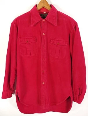 Camisa de gamuza de franela Eddie Bauer de colección para hombre 15 1/2? Grunge retro manga larga rojo Foto 1 de 4