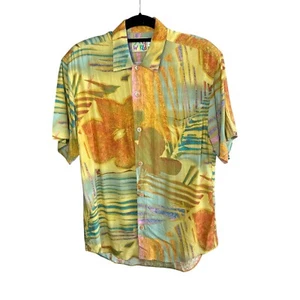 Jams World Vintage Coconut Colorful Hawaiian Short Sleeve Shirt Size Small - Picture 1 of 8