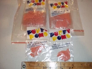 24 Pkgs Puffy Poms 3mm Pom Poms Pink Lot of 2400 Pcs Total $1.25 Pkg - Picture 1 of 2