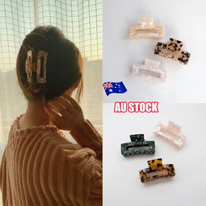 Women Lady Large Hair Claw Vintage Hair Catch Barrette Multicolor Hair Clips #TT - Picture 1 of 20