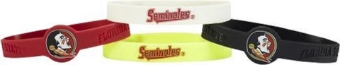 Florida State Seminoles Silicone Bracelets 4 Pack Thin [NEW] Jewelry Bracelet Cover