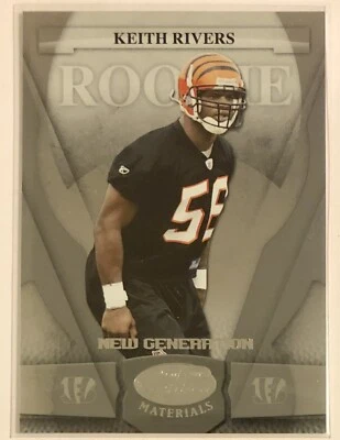 Keith Rivers 2008 Leaf Certified Materials RC 566/1500 Cincinnati Bengals USC - Image 1 of 2