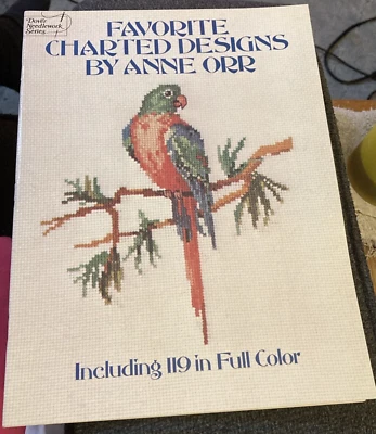 Vtg Rare Dover Needlework Series Favorite Charted Designs by Anne Orr 1978 Bk - Image 1 of 4