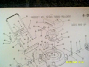 Homelite / Jacobsen Walk Mower Parts List Turbo Mulcher 32144, 32148 (See Note) - Picture 1 of 2