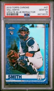 PSA 10 GEMMA mt 2019 TOPPS AGGIORNAMENTO CROMATO WILL SMITH BLU RIFRATTORE 104/150 made RC - Foto 1 di 2