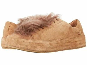 UGG Chestnut 1019248 modischer Blake Fur Damen-Sneaker, kastaniefarben, 6,5 M  - Bild 1 von 7