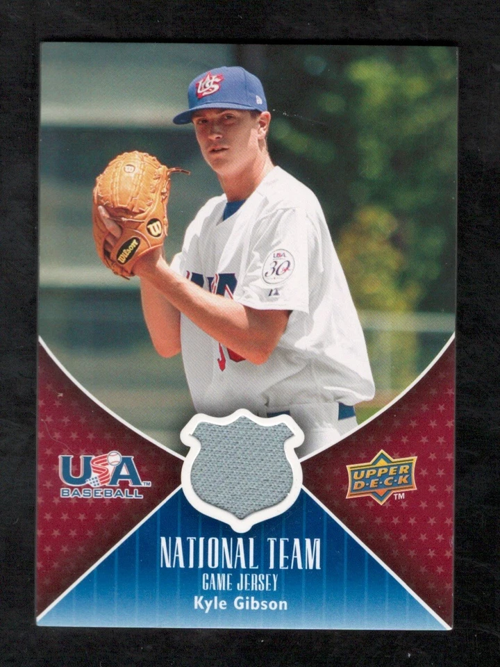 Kyle Gibson 2009 Upper Deck USA National Team Jerseys #KG Relic Card - Image 1 of 1
