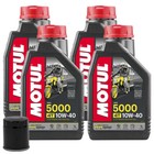 TAGLIANDO OLIO MOTUL 5000 10W40 HONDA VT DC1/DC2 Black Widow 750 2001-2002