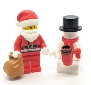 LEGO 60201 Minifigure Christmas Lot: Santa Claus, Snowman (hol125 hol130) (wtr - Picture 1 of 5