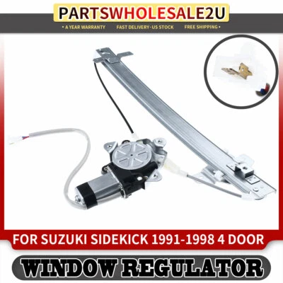 Regulador ventana eléctrica trasero derecho para Suzuki Sidekick 1991-1998 con motor 4 puertas Foto 1 de 4
