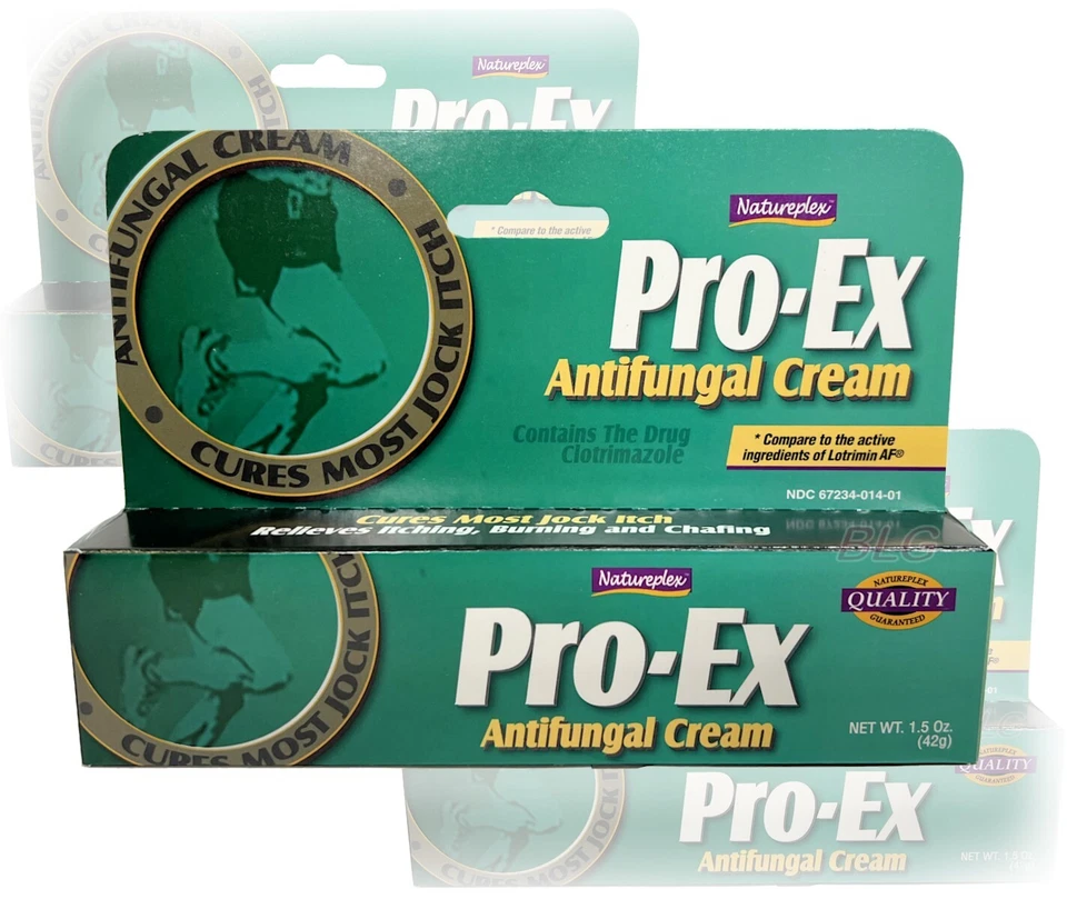 Creme antifúngico Pro-Ex da Natureplex Cure Jock Itch micose fungo ProEx 1,5 oz - Imagem 1 de 2