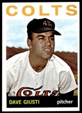 1964 Topps Dave Giusti,. Houston Colt .45s #354