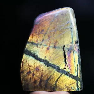 Piedra preciosa de piedra labradorita natural de 5,64 libras chakra piedra reiki piedra palma piedra - Imagen 1 de 12