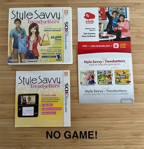 Style Savvy Trendsetters Nintendo 3DS OEM Case & Manual ONLY *NO GAME CARTRIDGE* - Bild 1 von 5