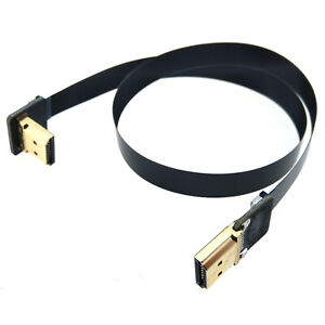 20cm HDMI Flex Cable Right Angle to Straight Connector 4K Drone Video Male Wire