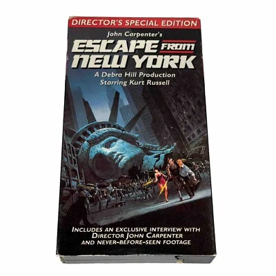 Escape From New York VHS Director's Special Edition Kurt Russell John Carpenter - Image 1 of 4