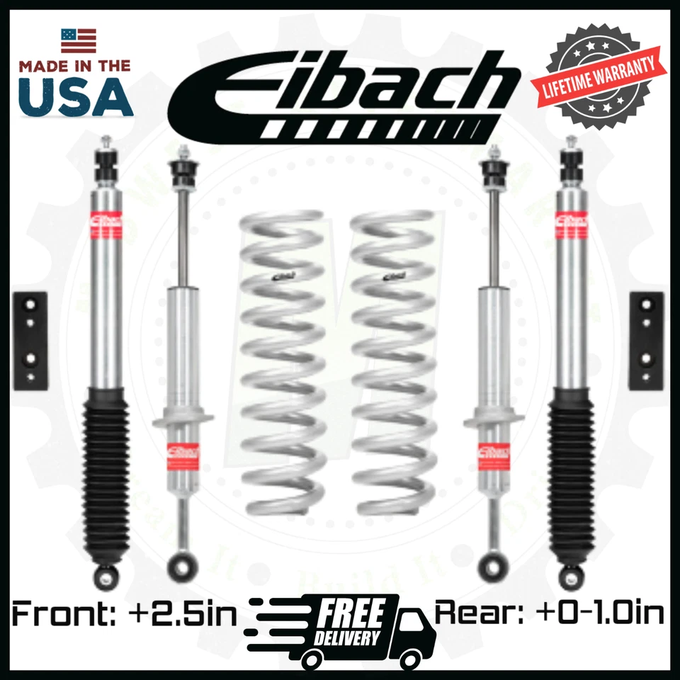 Sistema de elevación Eibach Pro Truck etapa 1 con resortes | Se adapta a Toyota Tacoma 2005-2015 Foto 1 de 2