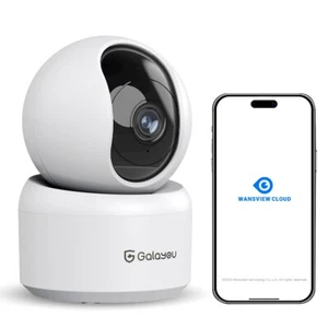 Galayou WiFi Security Camera 360° Pan&Tilt 2-Way Audio Night Vision AI Detection - Picture 1 of 13