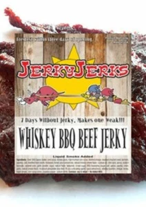 JerkyJerks Whiskey BBQ Beef Jerky 7oz - Picture 1 of 2