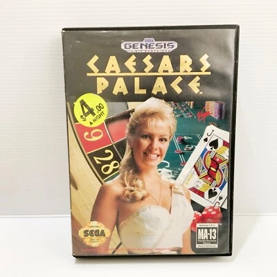 Caesars Palace + Box + Manual - Sega Genesis - Tested & Working - Free Postage - Image 1 of 4
