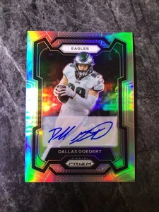 DALLAS GOEDERT AUTO SILVER PRIZM 2023 PANINI PRIZM #238 PHILADELPHIA EAGLES - Picture 1 of 2