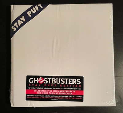 Ghostbusters Stay Puft Edition Run DMC Ray Parker Marshmallow Vinyl Lp SEALED - Image 1 of 3