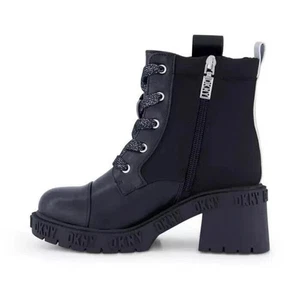 DKNY Mädchen Hayley Kampfstiefel schwarz Größe 11 - Bild 1 von 5
