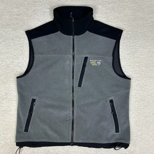 Mountain Hardwear Vest Mens XL Gray Gore Windstopper Fleece Full Zip OM1623 - Picture 1 of 12