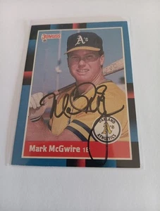 Mark McGwire Auto - Signed Autograph 1988 Donruss #256 - MLB Oakland Athletics - Picture 1 of 6
