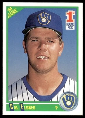 1990 Score Cal Eldred Rookie Milwaukee Brewers #669 - Image 1 of 2