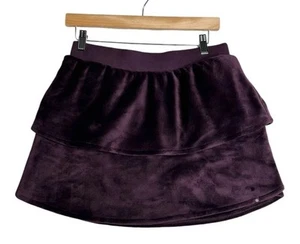 Athleta Girl NWT Feelin Great Skirt Jupe  Eggplant Fleece Size Med (8-10) - Picture 1 of 3