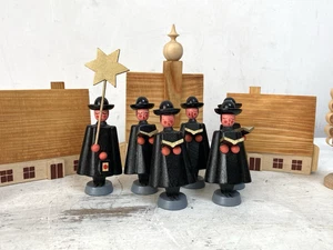 Vintage German Hand Crafted Wood Choir & Church Rudolphs Schatzkiste Christmas - Picture 1 of 14