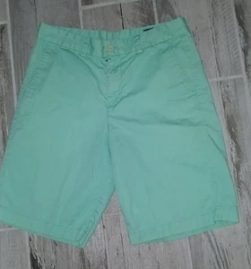 Vineyard Vines Boys Size 16 Mint Green Cotton Twill Shorts - Picture 1 of 7